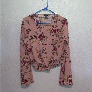 Crop floral top